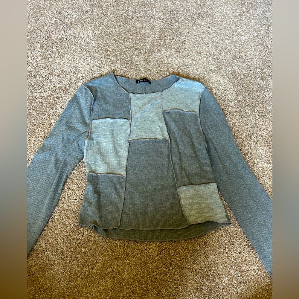 Grey crop top size M